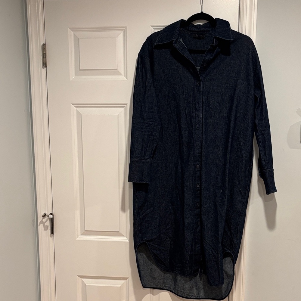 COS Dark Blue Midi Dress